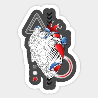 Abstract Heart Sticker